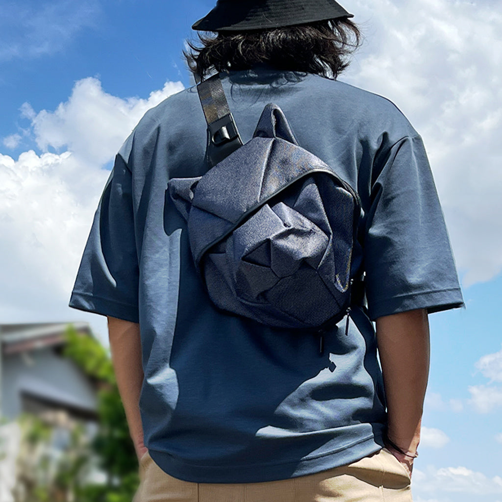 摺紙男屍袋 Origbag 狼包 黑色牛仔布