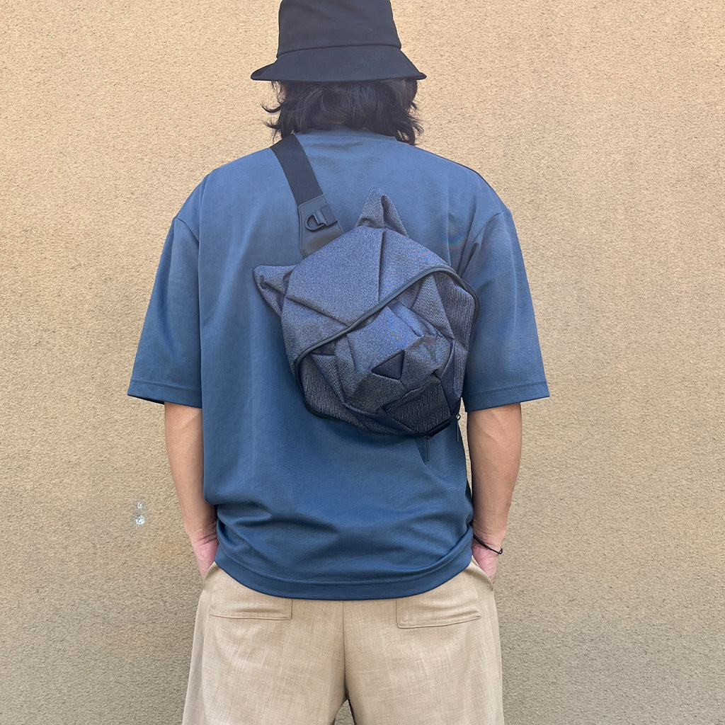 摺紙男屍袋 Origbag 狼包 黑色牛仔布