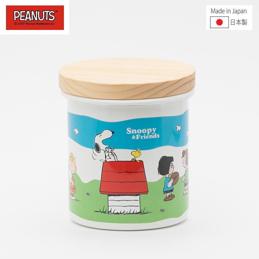IH対応 豊琺瑯 スヌーピー PEANUTS ホーローキャニスター