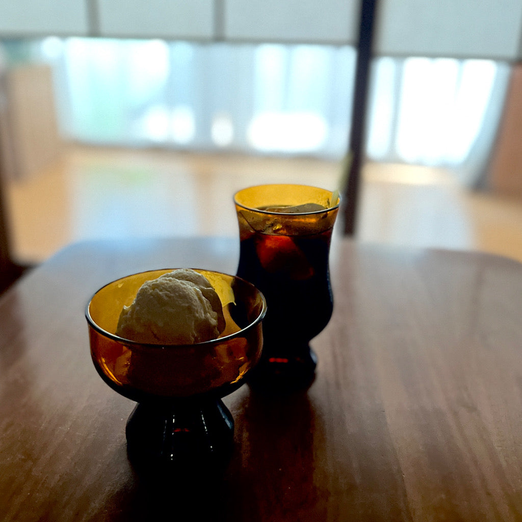 廣田硝子昭與現代咖啡杯 BYRON 琥珀色透明