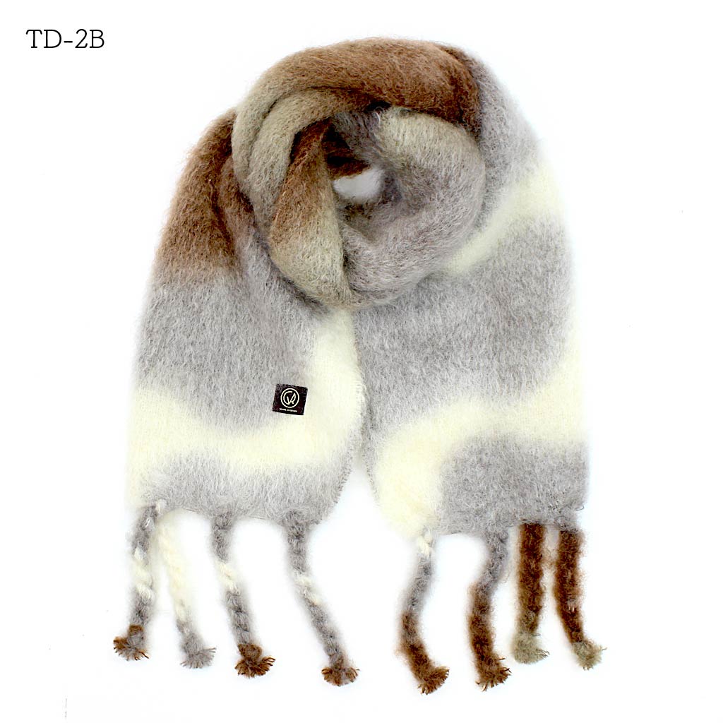 MANTAS ESCARY マンタスエスカライ モヘアマフラー TIE-DYE