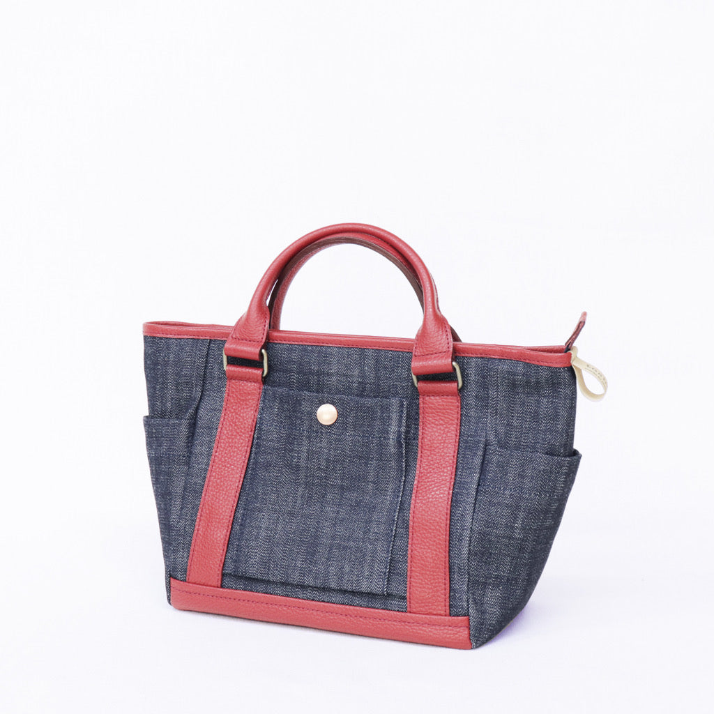 トートバッグ レディース Ancours 井原デニムミニトート