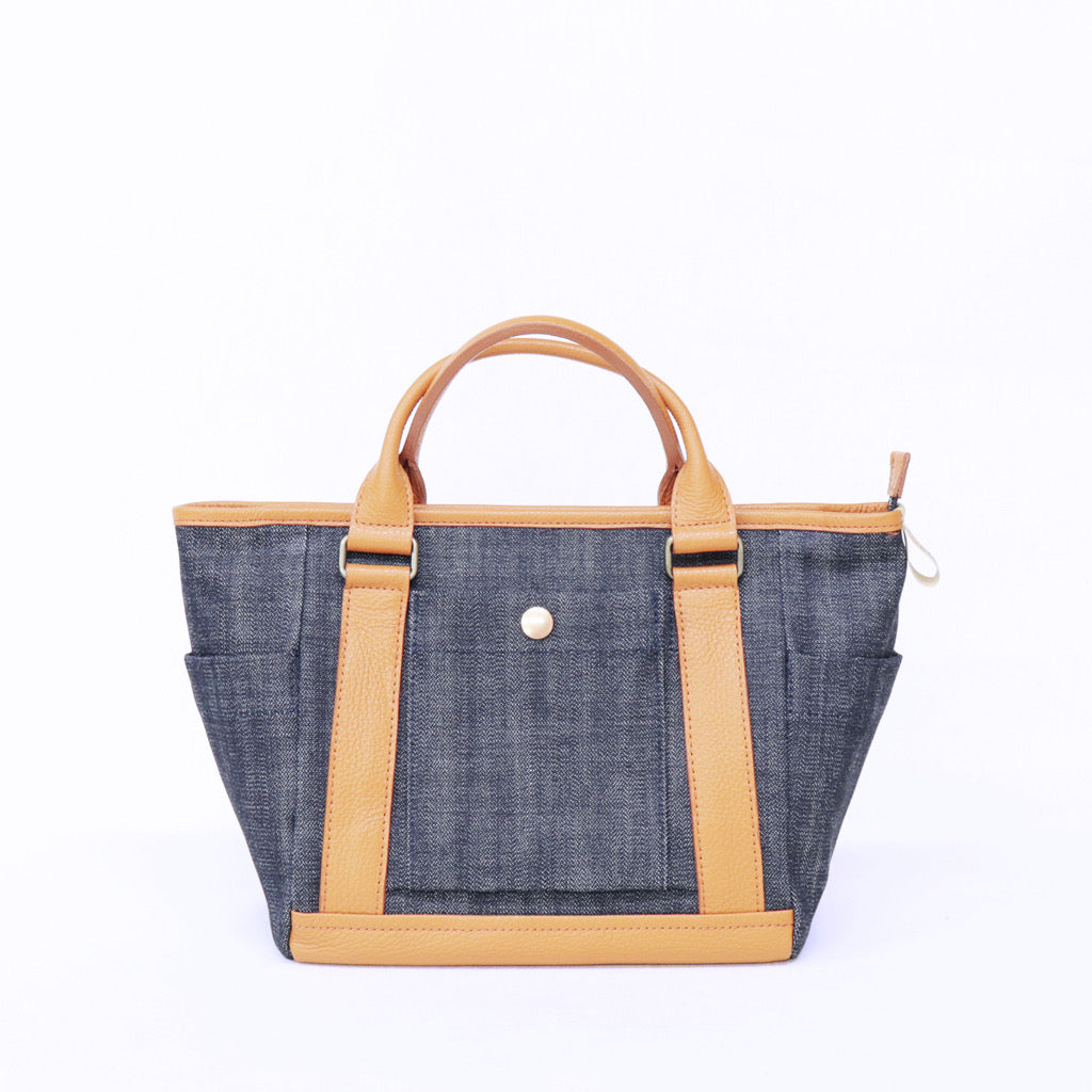 トートバッグ レディース Ancours 井原デニムミニトート