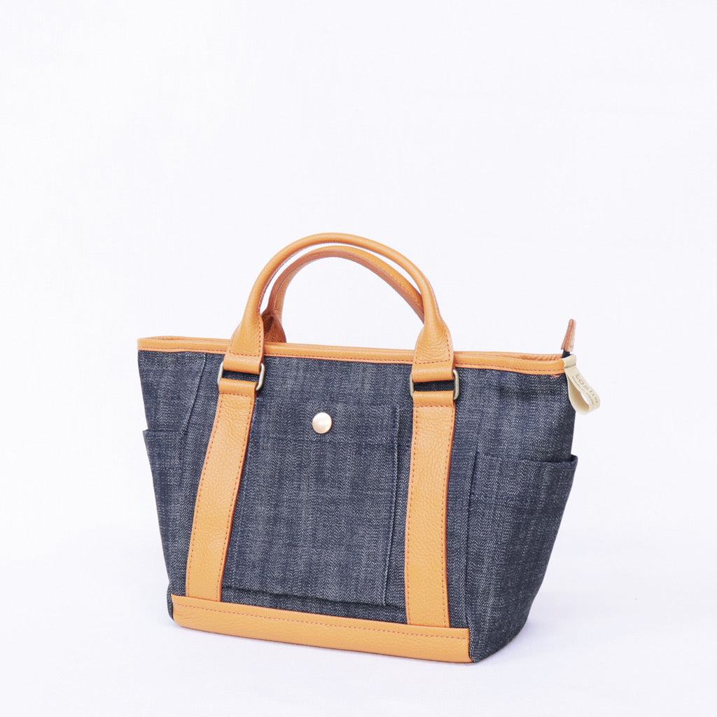 トートバッグ レディース Ancours 井原デニムミニトート
