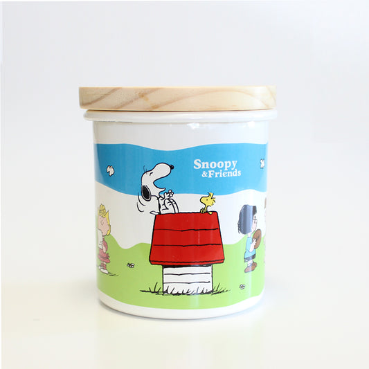 IH対応 豊琺瑯 スヌーピー PEANUTS ホーローキャニスター