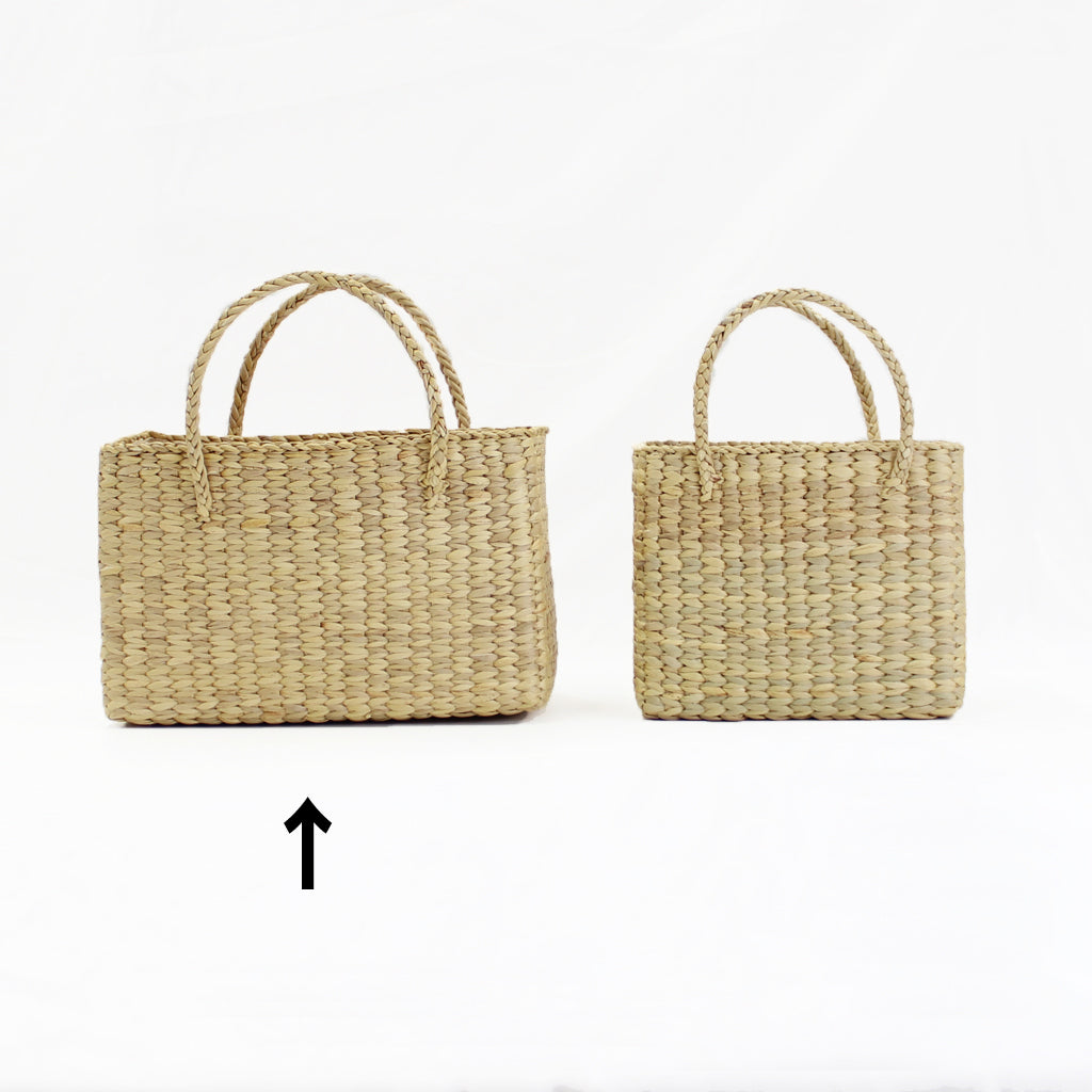 方形籃子包,水葫蘆,手工製作,泰國製造