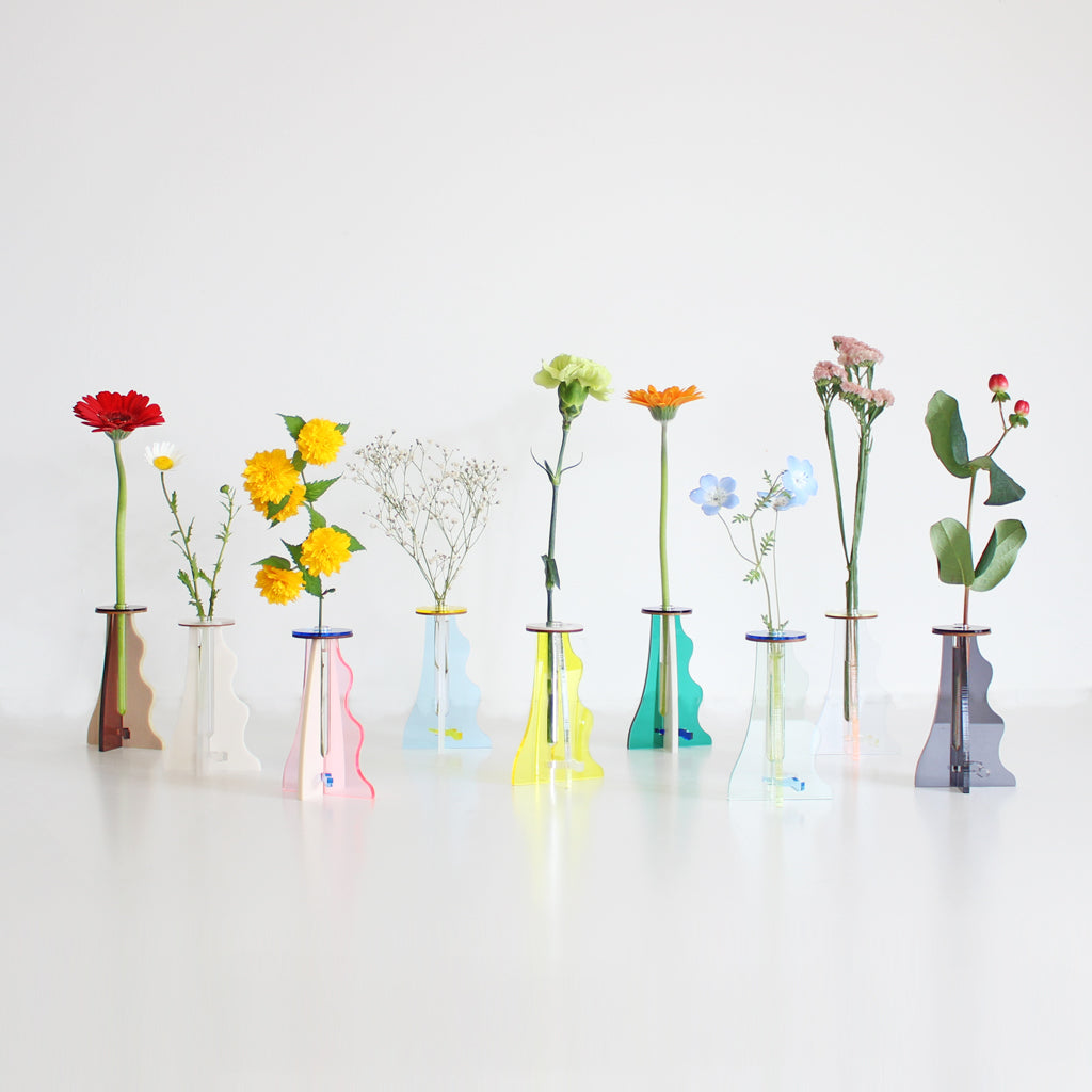 アクリル ガラス 一輪挿し パール オシャレ 透明