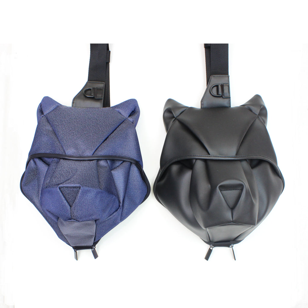 摺紙男屍袋 Origbag 狼包 黑色牛仔布