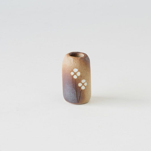 干支置物 オプション 花入 -火色白花-